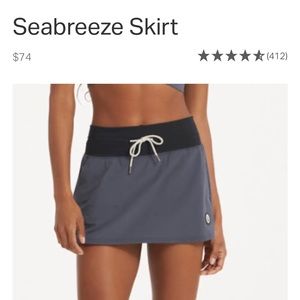 Vuori Seabreeze skirt size S new with tags